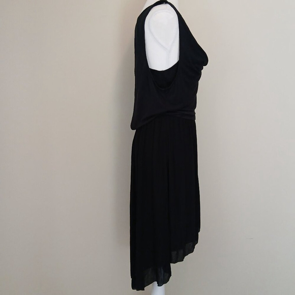 Free People Cowl Neck Sleeveless Two Timer Dress Open Back Black Size Medium - Picture 7 of 11